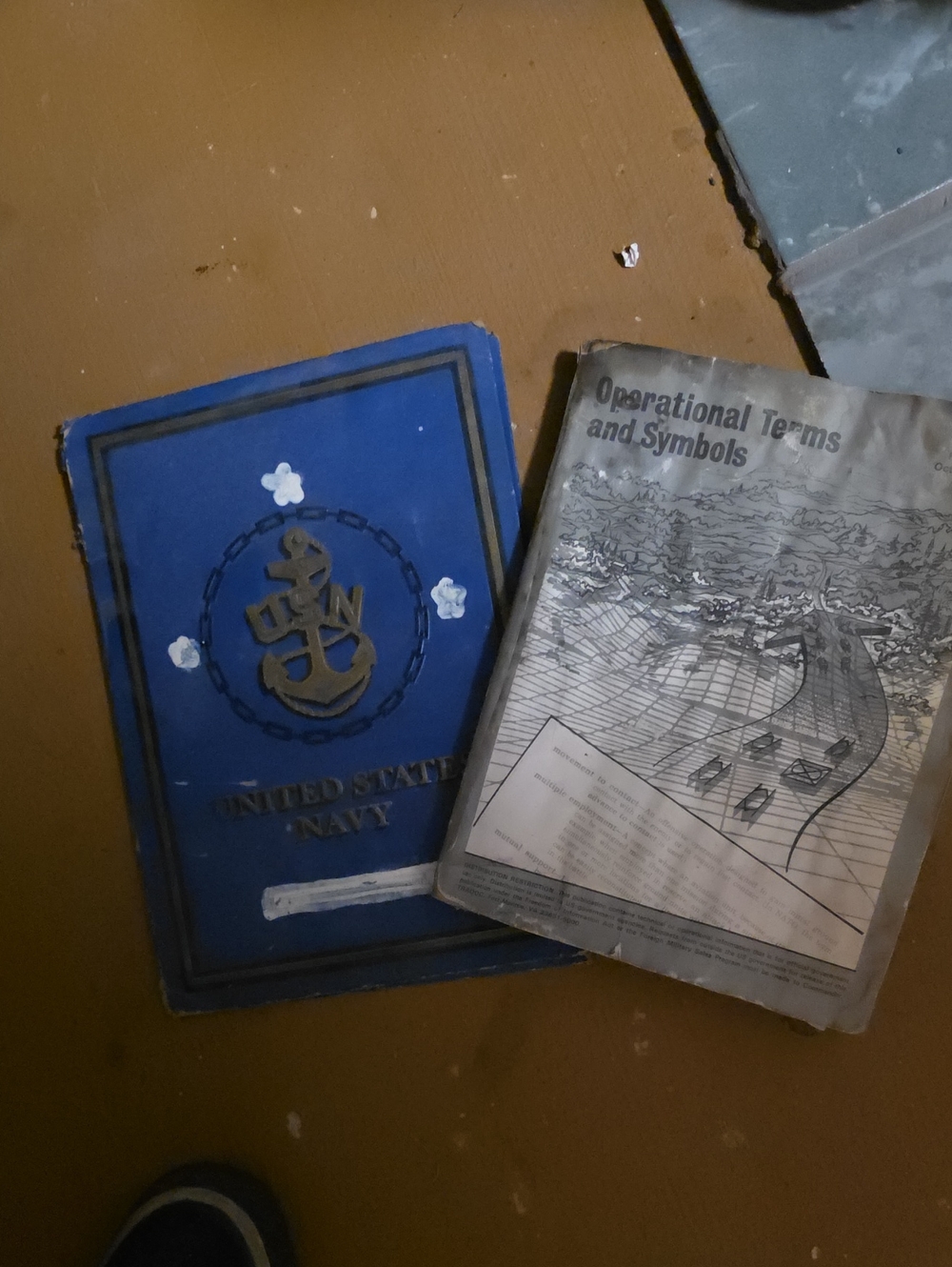 United States Navy Blue Collector Notebook - Decorative Anchor Cover